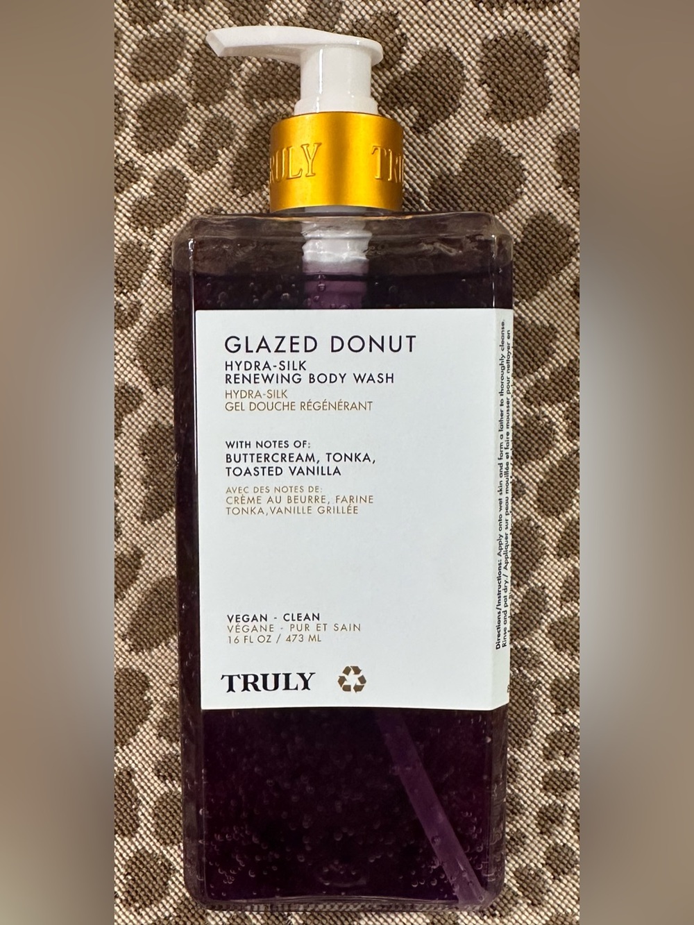 TRULY Beauty GLAZED DONUT Hydra-Silk Renewing Body Wash~16fl oz~New!